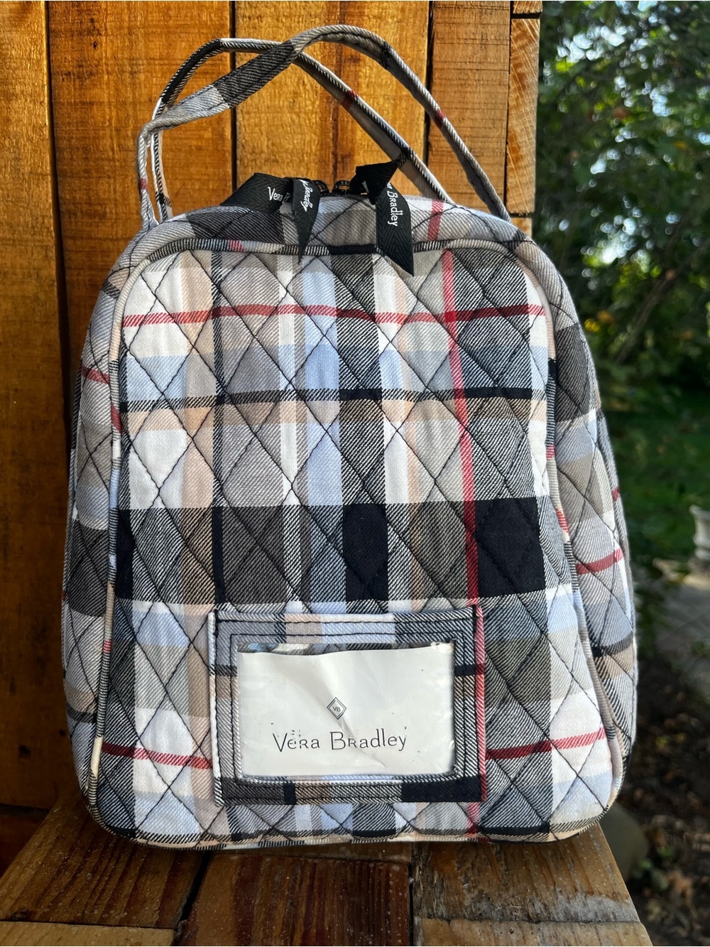 Vera Bradley Quilted Perfectly Plaid Lunch Bunch Bag